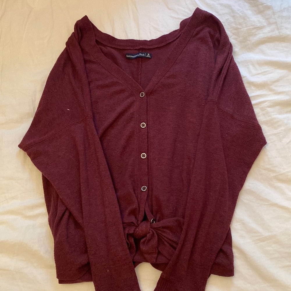 A&F Maroon/Plum Top